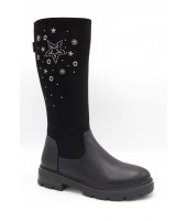 Сапоги детские Flois-Kids, комб.кожа, шерсть, цвет черный, р-р 33-38 FL-M12040 SPZ 